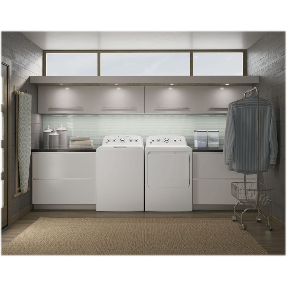 GE - 6.2 Cu. Ft. 4-Cycle Electric Dryer - White on white - Alt_View_Standard_13