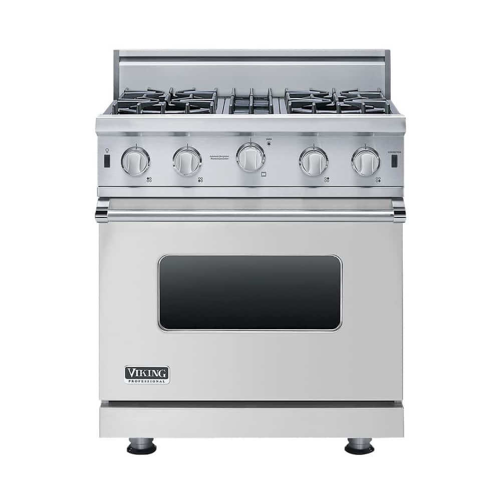 Viking - 4.0 Cu. Ft. Freestanding Gas Convection Range - Stainless ...