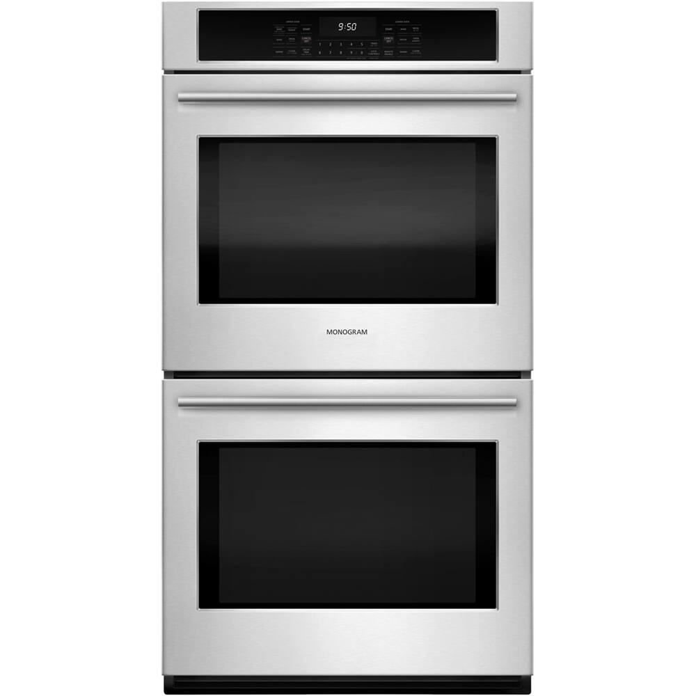 Monogram - 26.7" Built-In Double Electric Convection Wall Oven - Stainless steel - Front_Standard