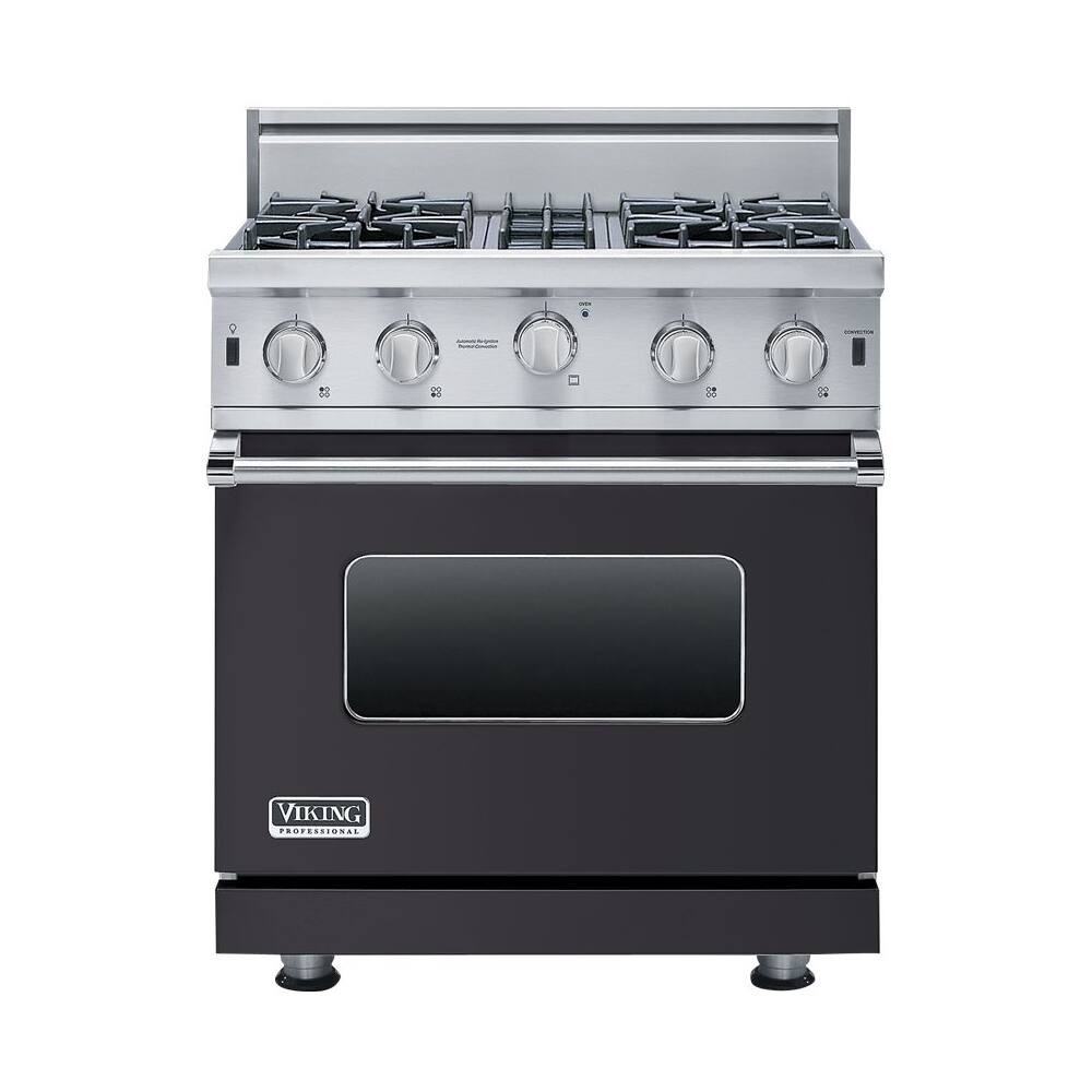 Viking - 4.0 Cu. Ft. Freestanding Gas Convection Range - Graphite gray - Front_Zoom