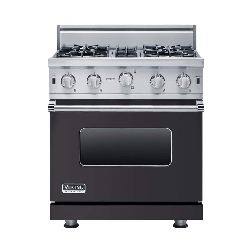 Viking - 4.0 Cu. Ft. Freestanding Gas Convection Range - Graphite gray - Front_Zoom