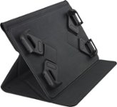 Insignia - FlexView Folio Case for Most 7" Tablets - Black