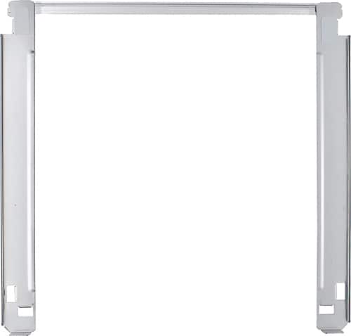 LG - Stacking Kit for Most 27" LG Washers and Dryers - Chrome - Front_Standard