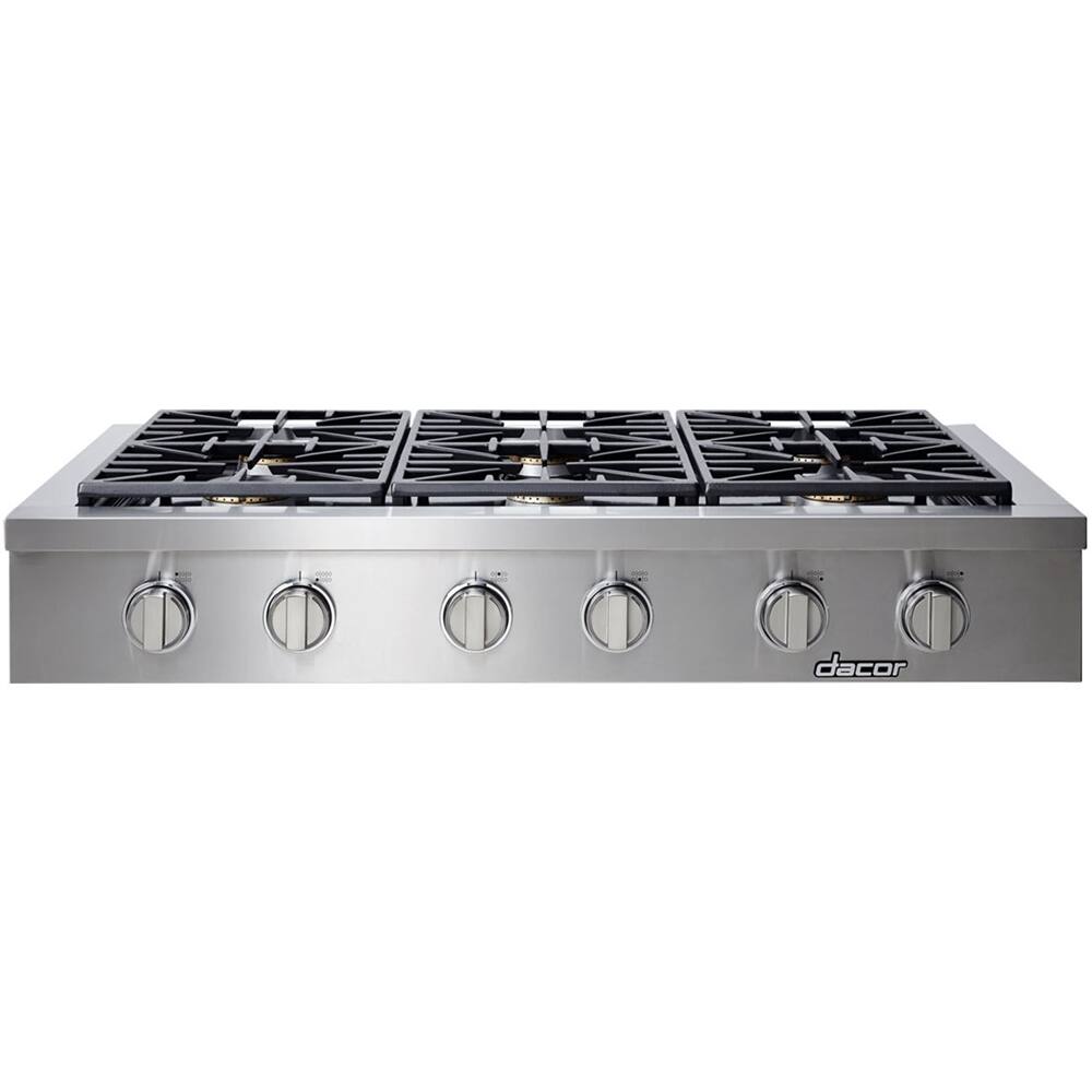 Dacor - Discovery 36" Gas Cooktop - Stainless steel - Front_Standard