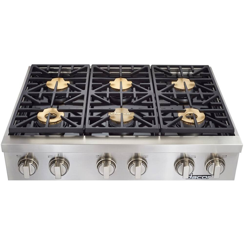 Dacor - Discovery 36" Gas Cooktop - Stainless steel - Alt_View_Standard_12