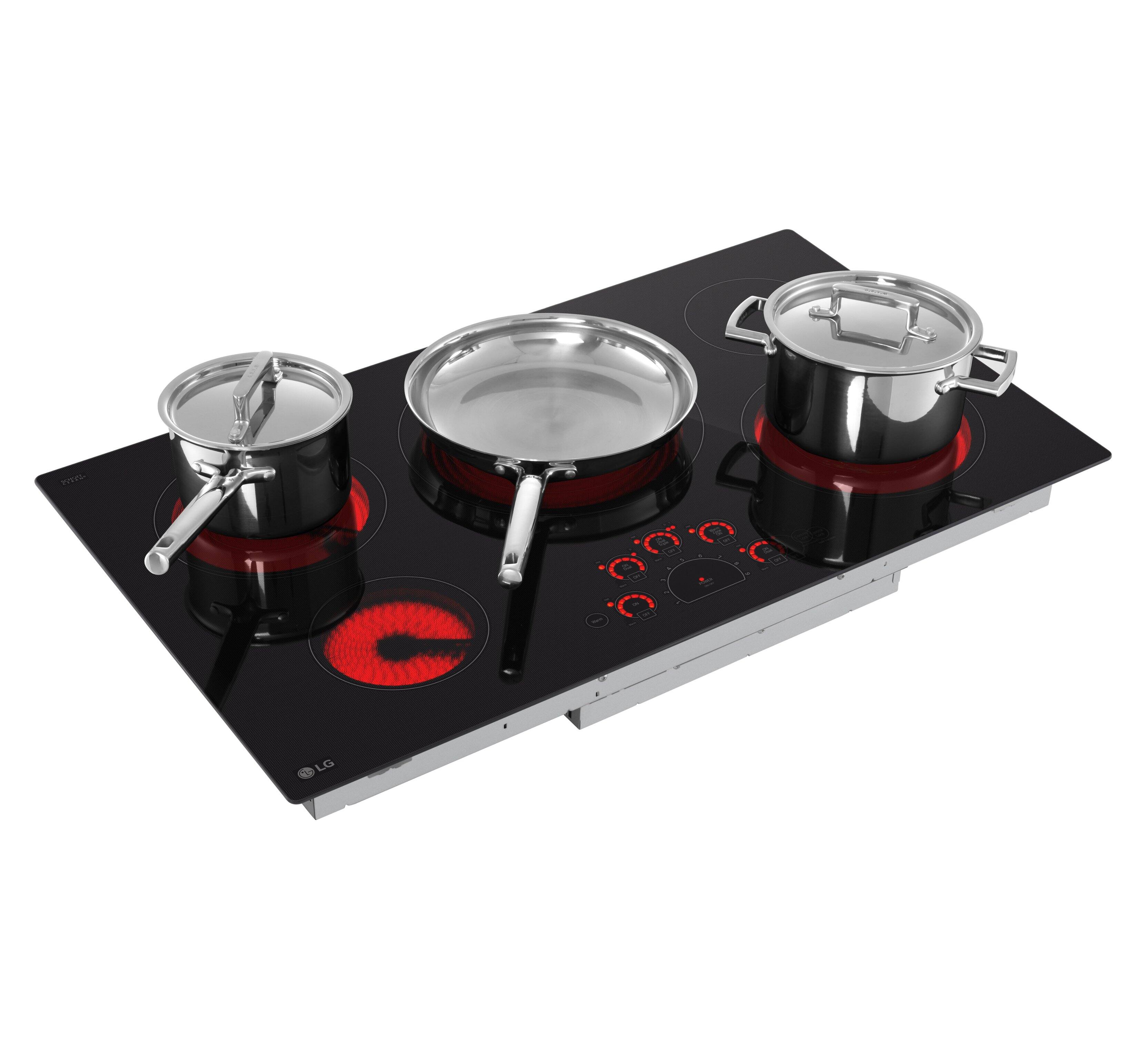 LG - 36" Built-In Electric Cooktop - Black - Alt_View_Standard_20