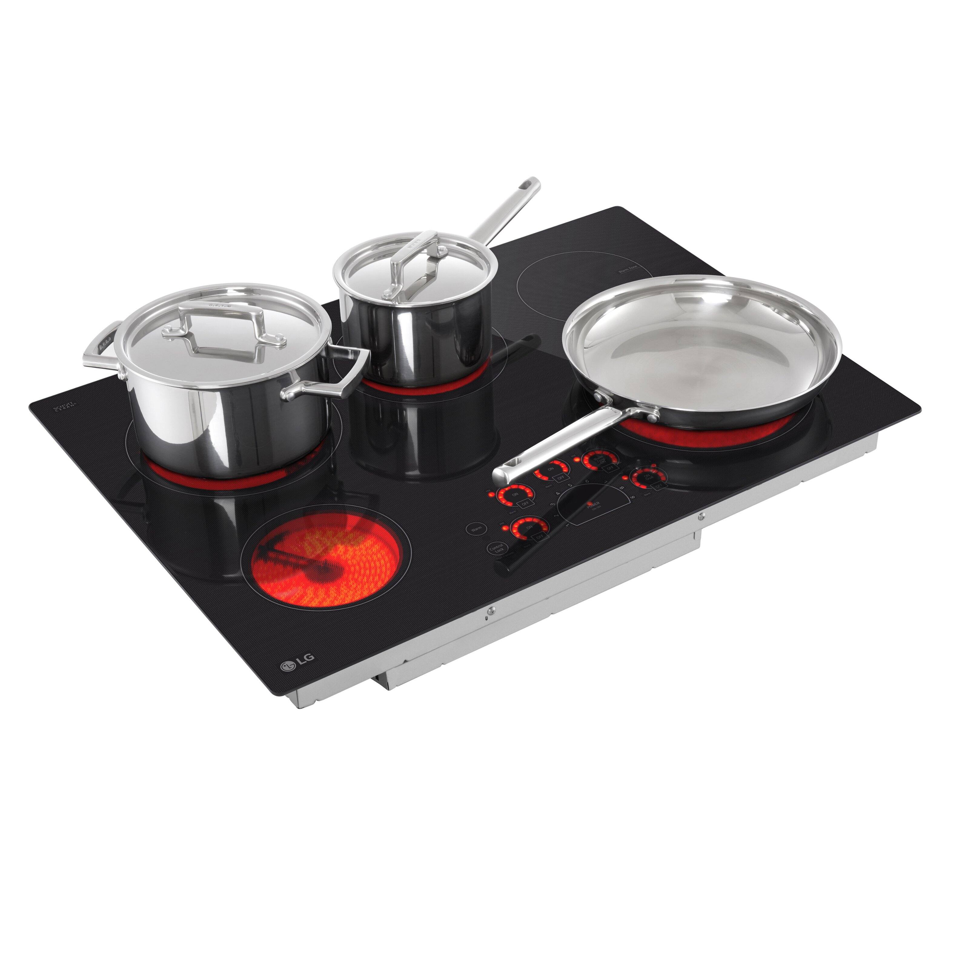 LG - 30" Built-In Electric Cooktop - Black - Alt_View_Standard_20