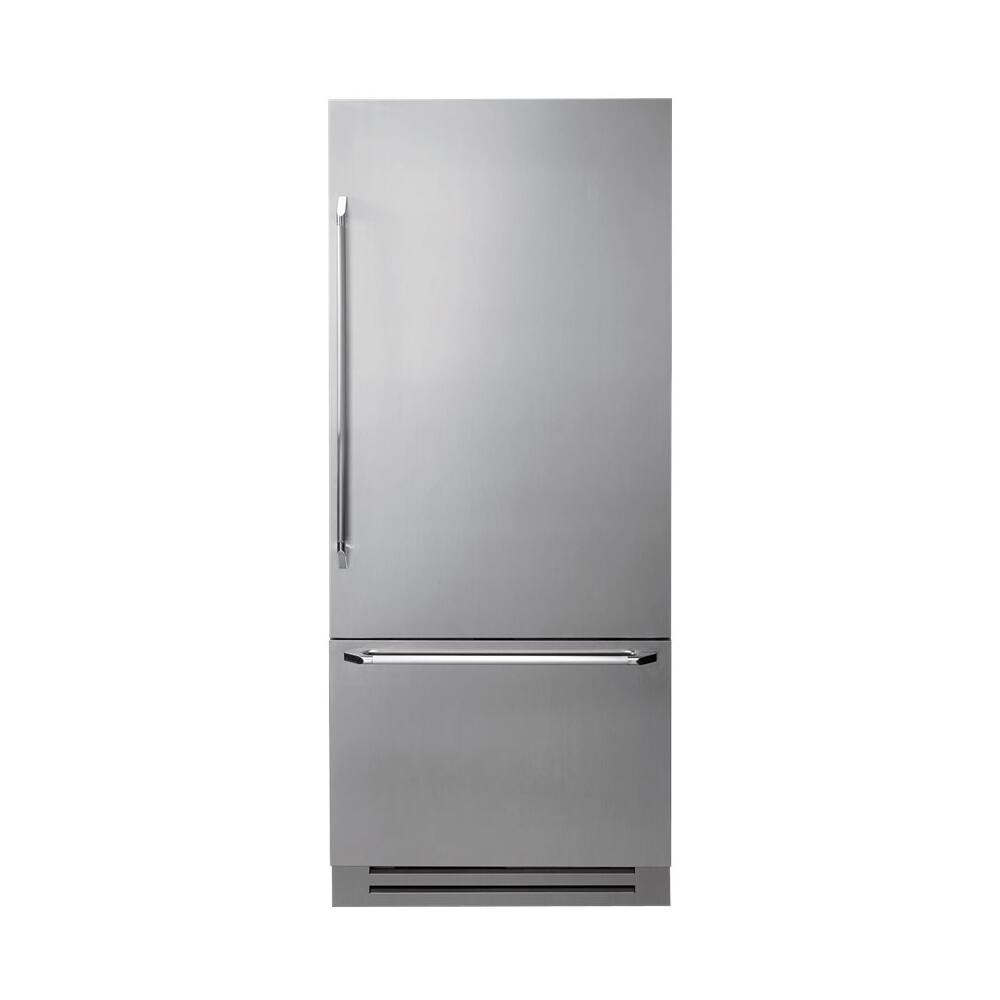 Dacor - Discovery 19.3 Cu. Ft. Bottom-Freezer Built-In Refrigerator - Silver - Front_Standard
