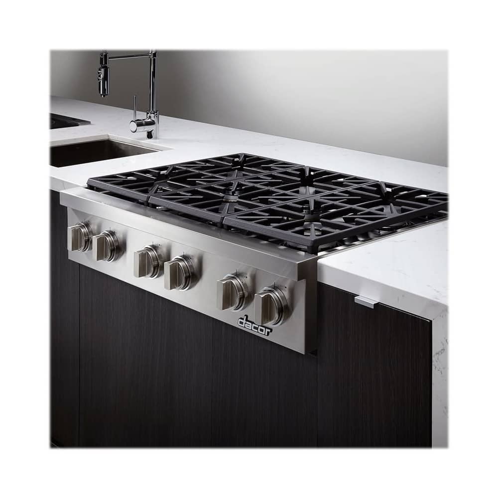 Dacor - Discovery 36" Gas Cooktop - Stainless steel - Alt_View_Standard_11