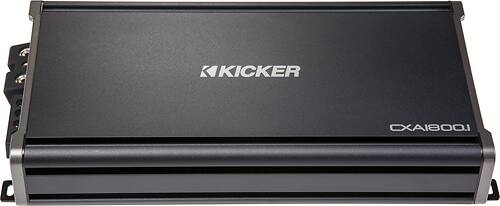 KICKER - 1800W Class D Mono MOSFET Amplifier with Variable Low-Pass Crossover - Black