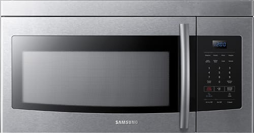 Samsung - 1.6 Cu. Ft. Over-the-Range Microwave - Stainless steel - Front_Standard