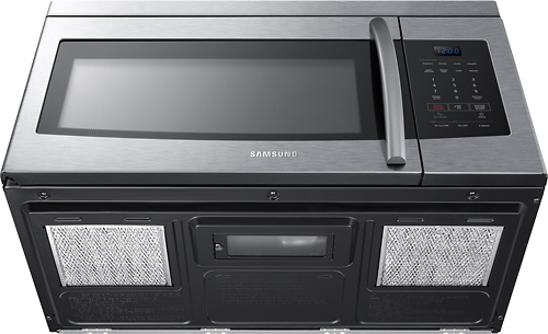 Samsung - 1.6 Cu. Ft. Over-the-Range Microwave - Stainless steel at