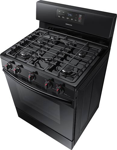 Samsung - 5.8 Cu. Ft. Freestanding Gas Range - Black - Alt_View_Standard_12