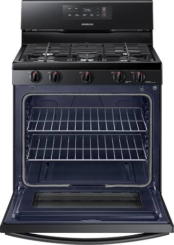 Samsung - 5.8 Cu. Ft. Freestanding Gas Range - Black - Alt_View_Standard_1
