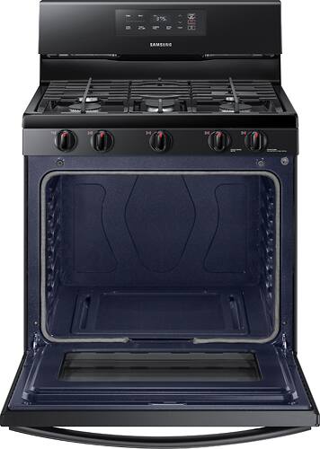 Samsung - 5.8 Cu. Ft. Freestanding Gas Range - Black - Alt_View_Standard_2