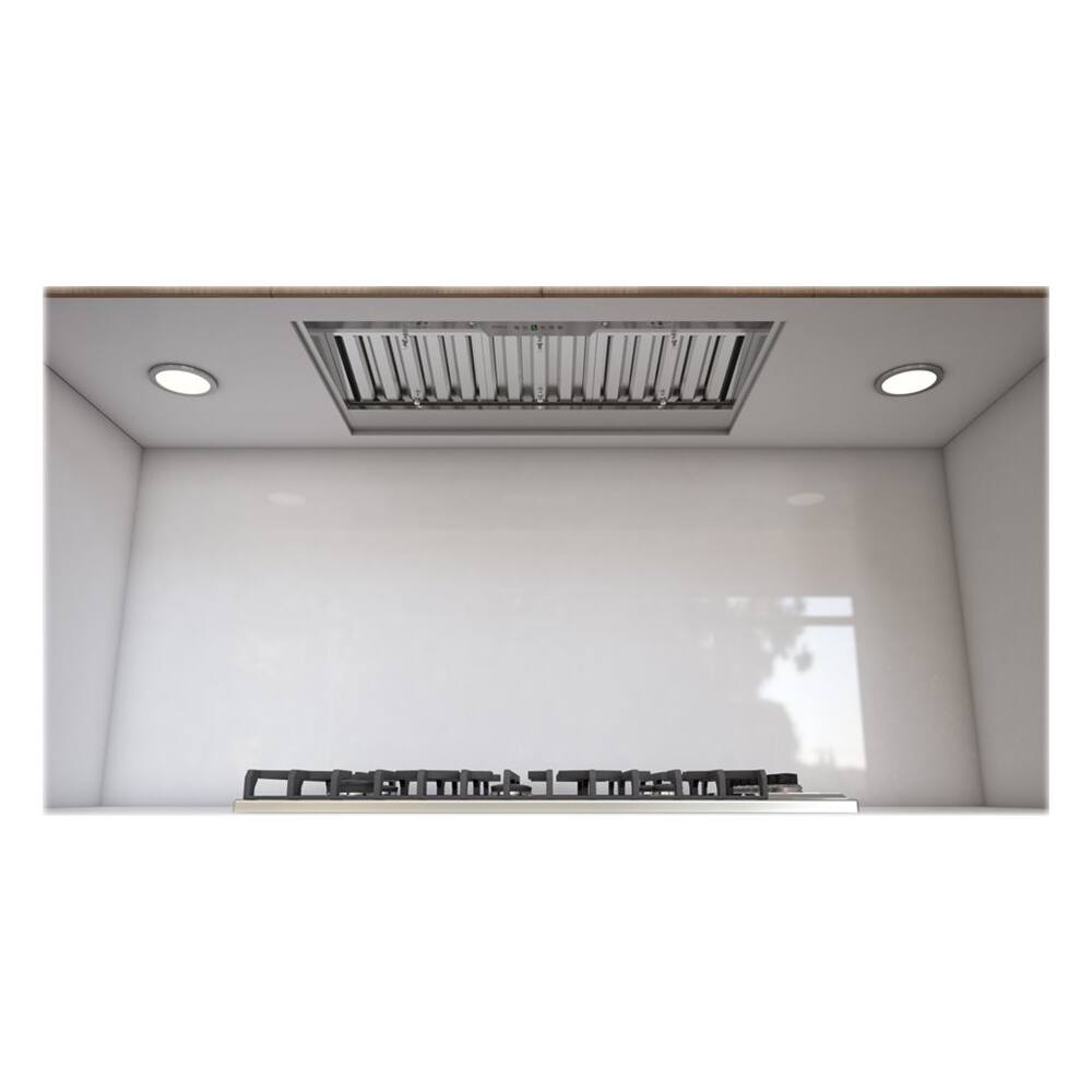 Zephyr - Essentials Power Monsoon I 40" Externally Vented Range Hood - Stainless steel - Front_Zoom