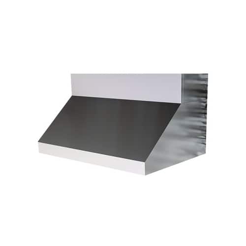 Zephyr - Essentials Power Cypress Pro-Style 54" Externally Vented Range Hood - Stainless steel - Angle_Standard