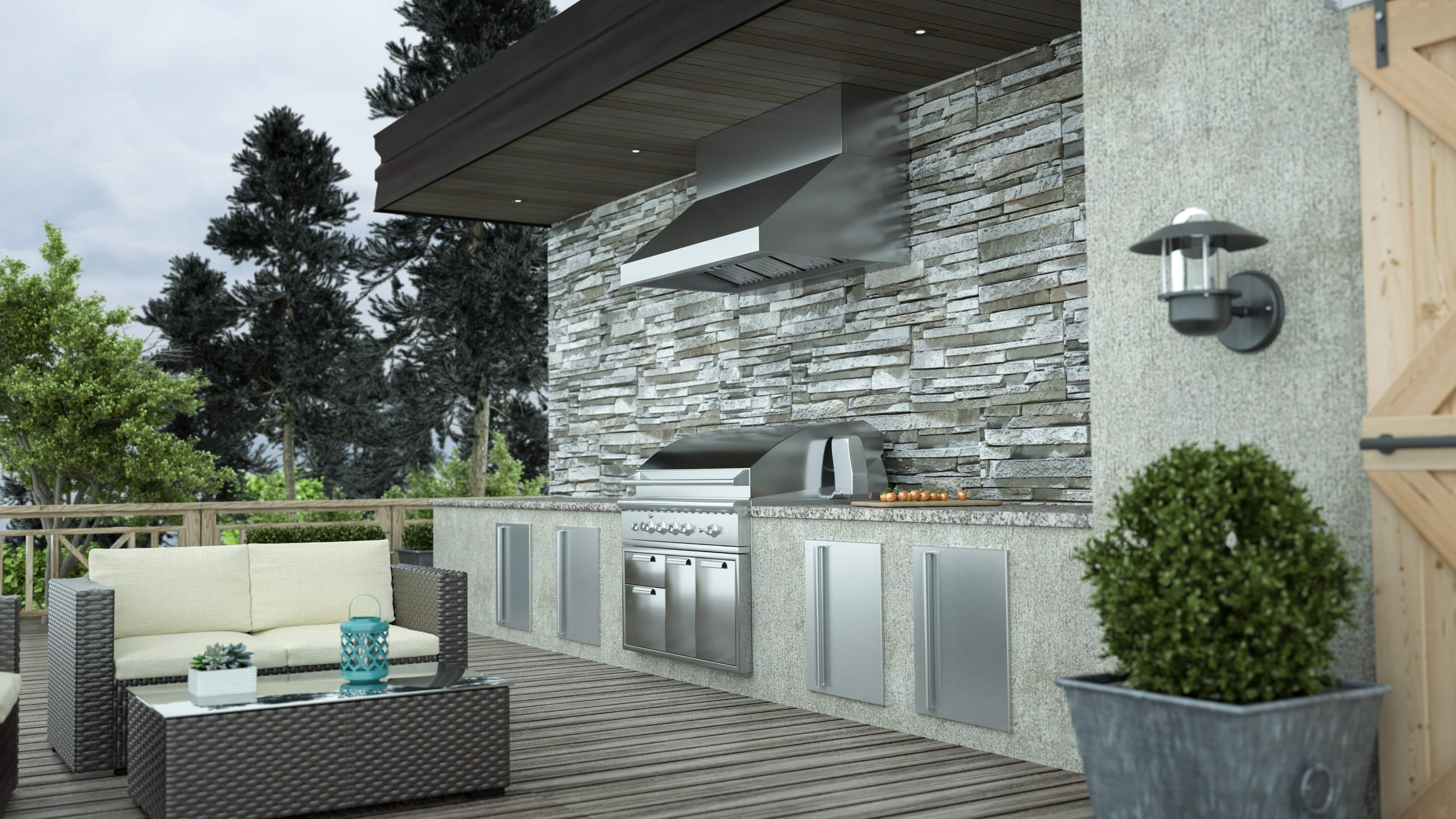 Zephyr - Essentials Power Cypress Pro-Style 42" Externally Vented Range Hood - Stainless steel - Alt_View_Standard_13