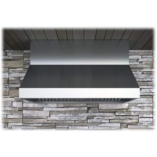 Zephyr - Essentials Power Cypress Pro-Style 36" Externally Vented Range Hood - Stainless steel - Front_Standard