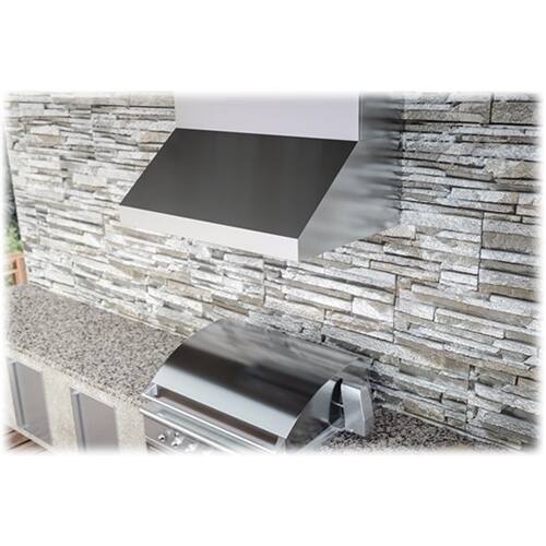Zephyr - Essentials Power Cypress Pro-Style 36" Externally Vented Range Hood - Stainless steel - Alt_View_Standard_11