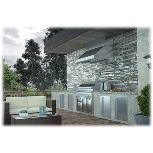 Zephyr - Essentials Power Cypress Pro-Style 36" Externally Vented Range Hood - Stainless steel - Alt_View_Standard_13