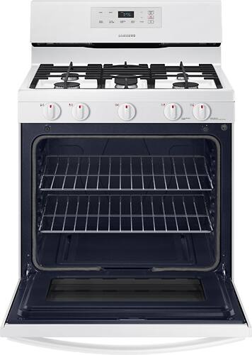 Samsung - 5.8 Cu. Ft. Freestanding Gas Range - White - Alt_View_Standard_11