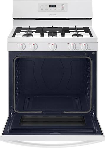 Samsung - 5.8 Cu. Ft. Freestanding Gas Range - White - Alt_View_Standard_12