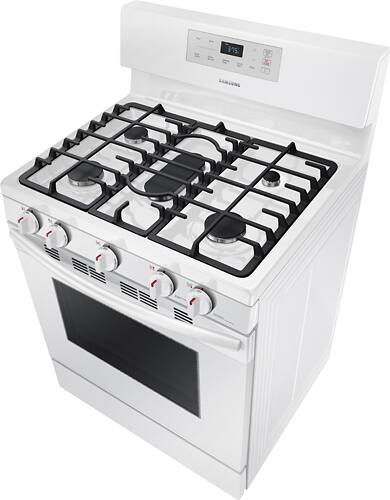 Samsung - 5.8 Cu. Ft. Freestanding Gas Range - White - Alt_View_Standard_14