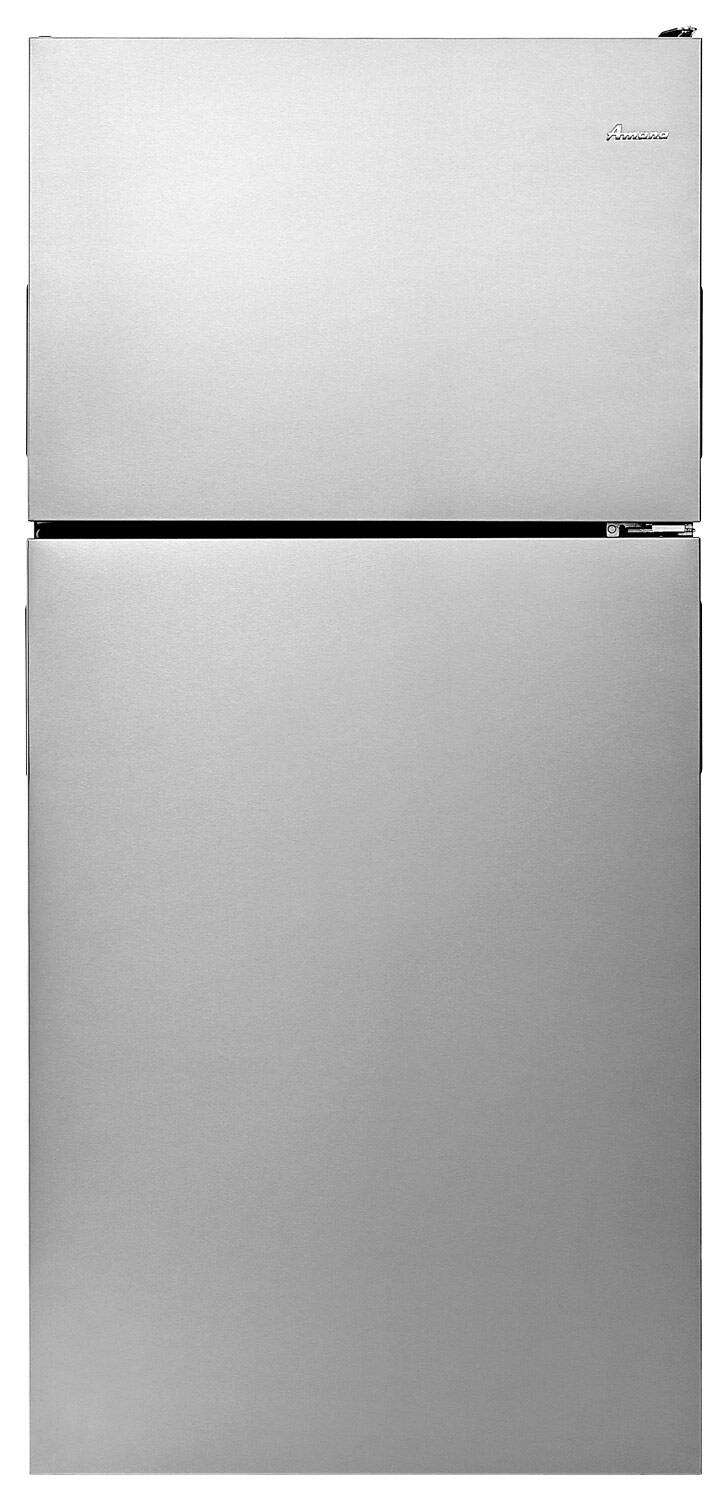 Amana - 18.2 Cu. Ft. Top-Freezer Refrigerator - Stainless steel
