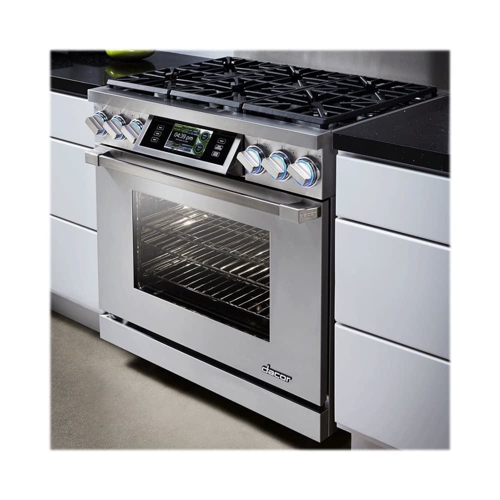 Dacor - 5.2 Cu. Ft. Self-Cleaning Freestanding Dual Fuel Convection Range - Stainless steel - Alt_View_Standard_11