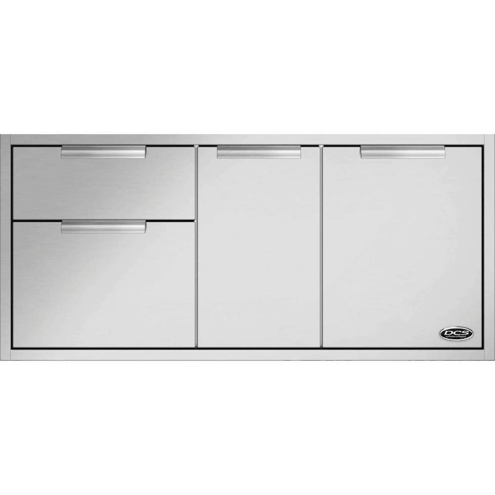 DCS - Professional 48" Built-in Access Drawers - Brushed Stainless Steel - Front_Zoom