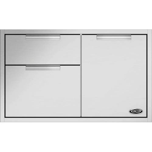 DCS - Professional 36" Built-in Access Drawers - Brushed Stainless Steel - Front_Standard