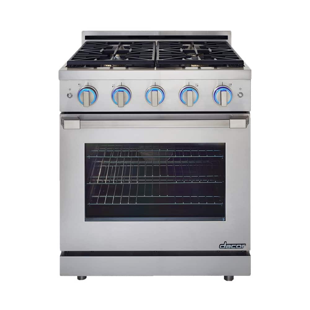 Dacor - 5.2 Cu. Ft. Self-Cleaning Freestanding Gas Convection Range - Stainless steel - Front_Zoom