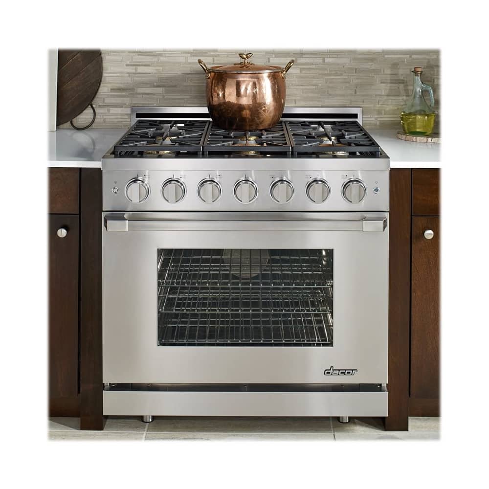 Dacor - 5.2 Cu. Ft. Self-Cleaning Freestanding Gas Convection Range - Stainless steel - Alt_View_Standard_12