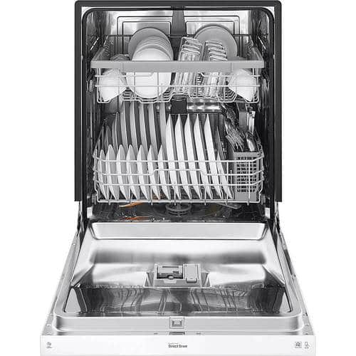 LG - 24" Front Control Built-In Dishwasher with Stainless Steel Tub - White - Alt_View_Standard_11