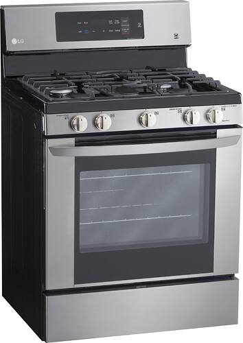 LG - 5.4 Cu. Ft. Freestanding Gas Range - Stainless steel at Pacific Sales