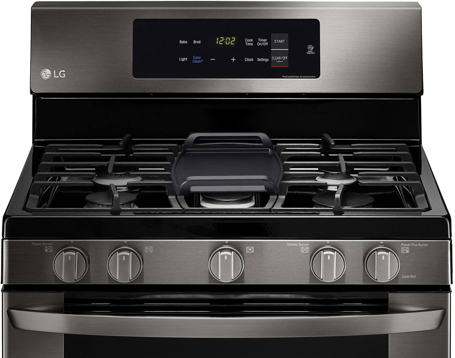 LG 5.4 Cu. Ft. Freestanding Gas Range PrintProof Black