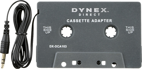 Dynex DX-CA103 Cassette Adapter for MP3 Radio Walkman CD Player Vehicle Decks 