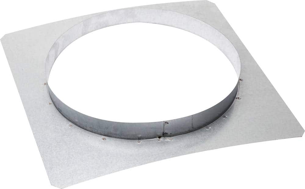 Viking - Front Panel Rough-In for Select Viking 8" Remote Flex Blowers - Galvanized Steel - Front_Zoom