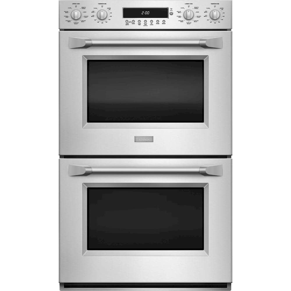 Monogram - 29.8" Built-In Double Electric Convection Wall Oven - Stainless steel - Front_Zoom