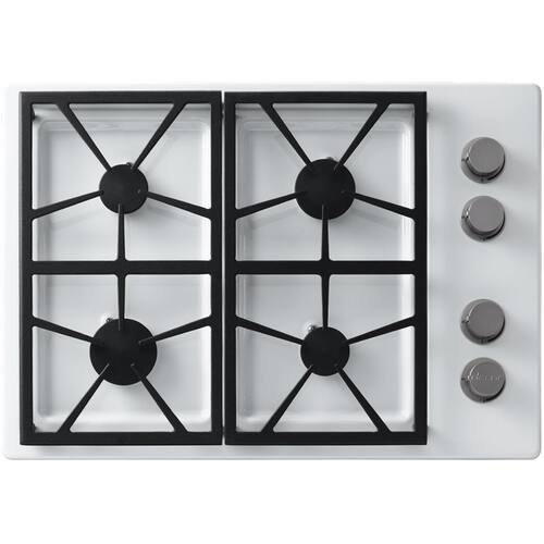 Dacor - Distinctive 30" Gas Cooktop - White - Front_Standard