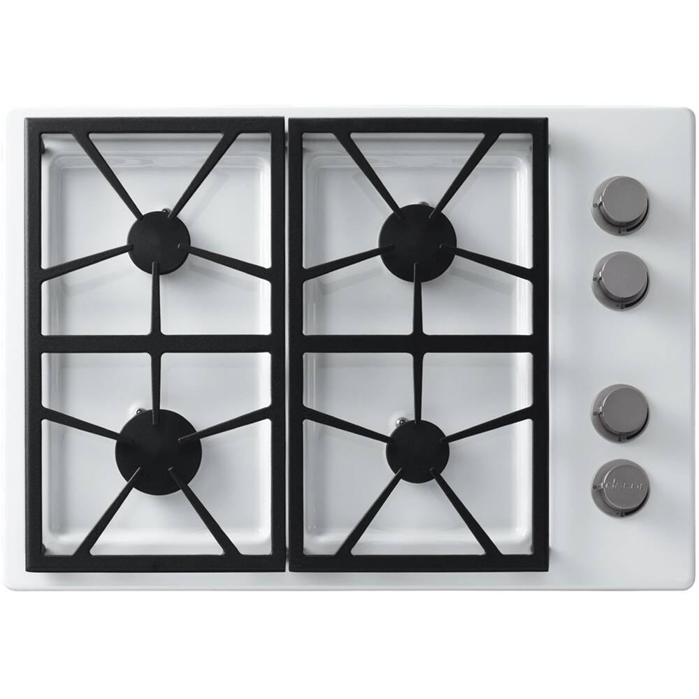 Dacor - Distinctive 30" Gas Cooktop - White - Front_Zoom