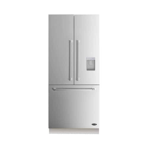 DCS - ActiveSmart 16.8 Cu. Ft. French Door Refrigerator - Stainless steel - Front_Standard