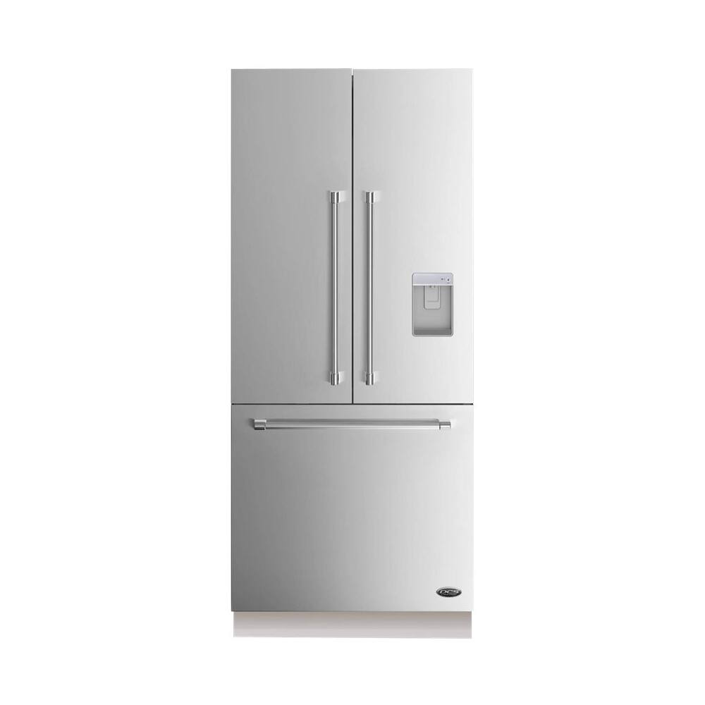 DCS - ActiveSmart 16.8 Cu. Ft. French Door Refrigerator - Stainless steel - Front_Zoom