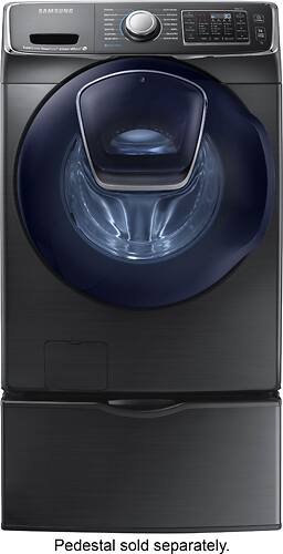 Samsung - 5.0 Cu. Ft. 14-Cycle Addwash High-Efficiency Front-Loading Washer with Steam - Fingerprint Resistant Black Stainless Steel - Alt_View_Standard_11