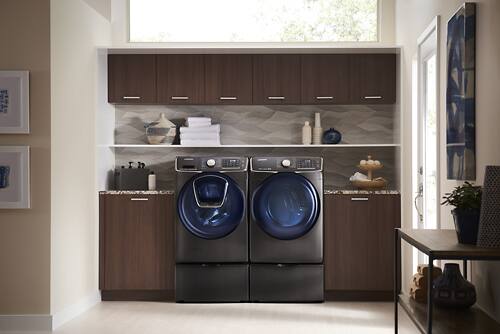 Samsung - 5.0 Cu. Ft. 14-Cycle Addwash High-Efficiency Front-Loading Washer with Steam - Fingerprint Resistant Black Stainless Steel - Alt_View_Standard_19