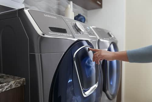 Samsung - 5.0 Cu. Ft. 14-Cycle Addwash High-Efficiency Front-Loading Washer with Steam - Fingerprint Resistant Black Stainless Steel - Alt_View_Standard_20