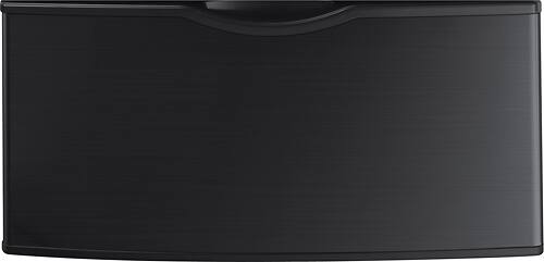 Samsung - 27" Washer/Dryer Laundry Pedestal - Black stainless steel - Front_Standard