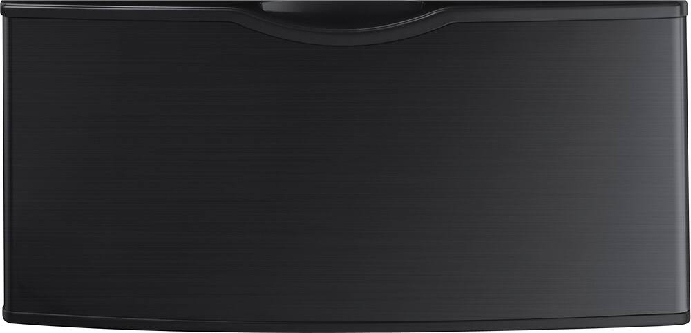 Samsung - 27" Washer/Dryer Laundry Pedestal - Black stainless steel - Front_Zoom