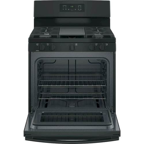 GE - 5.0 Cu. Ft. Freestanding Gas Range - Black - Alt_View_Standard_18